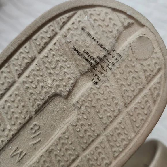 INC International Concepts Metallic Gold Slide Sandals - Picture 5 of 5